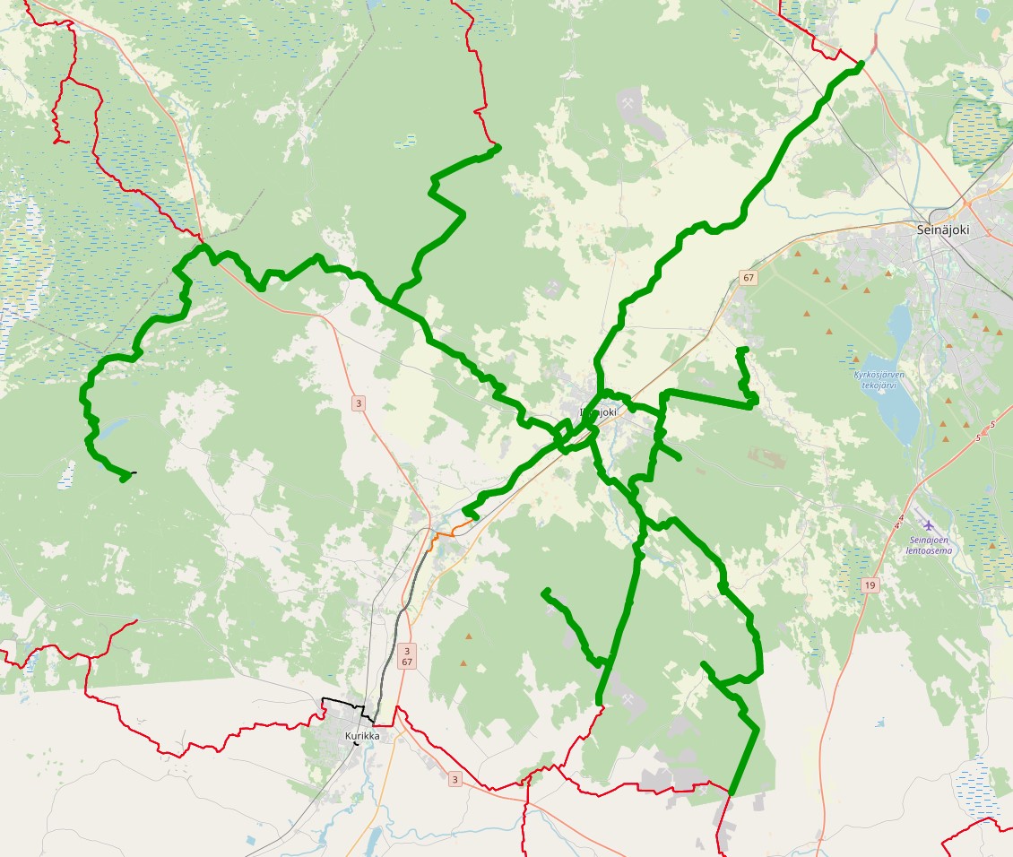 Reitit - Ilmajoen Moottorikelkkailijat ry